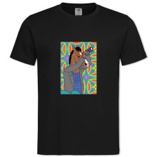 TBojack Horseman Caleidoscope -shirt with Print Bojack Horseman Caleidoscope - 2XL black