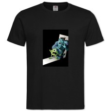 Футболка с принтом Корпорация Монстров Пугающие Герои - 2XL черная