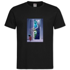 Футболка с принтом Корпорация Монстров Дверь - 2XL черная