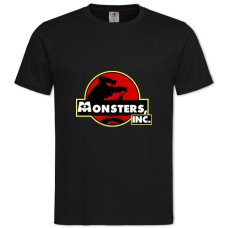 Футболка с принтом Корпорация Монстров Логотип - 2XL черная