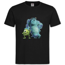 Футболка с принтом Корпорация Монстров Дружелюбные Герои - 2XL черная