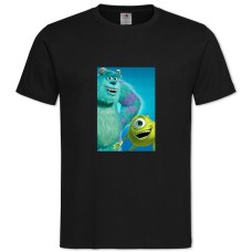 Футболка с принтом Корпорация Монстров Майк Вазовский И Джеймс - 2XL черная