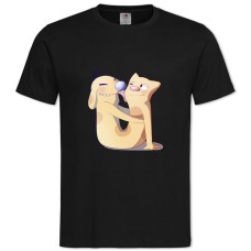 TCatdog Cute Art -shirt with Print Catdog Cute Art - 2XL black