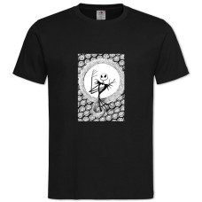 TThe Nightmare Before Christmas Jack Skellington -shirt with Print The Nightmare Before Christmas Jack Skellington - 2XL black
