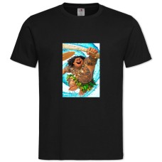 Футболка з принтом Моана Туї - 2XL чорна