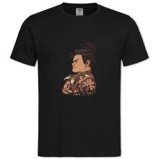 Футболка з принтом Моана Туї Герой - 2XL чорна