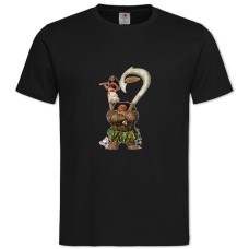 Футболка с принтом Моана Главные Персонажи - 2XL черная