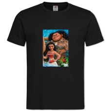 Футболка з принтом Моана Головна Тема - 2XL чорна