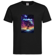 Футболка з принтом Моана Красиве Море Логотип - 2XL чорна