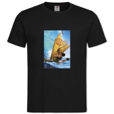 Футболка з принтом Моана Морські Герої - 2XL чорна