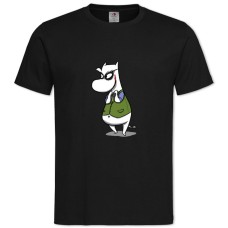 Футболка с принтом Муми-Тролли Джокер - 2XL черная