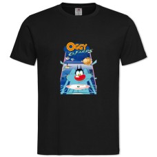 Футболка с принтом Огги И Тараканы Главный - 2XL черная