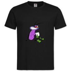 Футболка с принтом Огги И Тараканы Деньги - 2XL черная