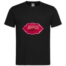 Футболка з принтом Готель Хазбін Логотип - 2XL чорна