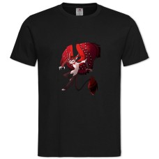 Футболка з принтом Готель Хазбін Літаючий Монстр - 2XL чорна