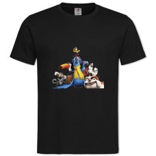 Футболка с принтом Рио Герои - 2XL черная
