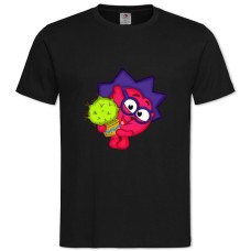 TSmeshariki Hedgehog And Cactus -shirt with Print Smeshariki Hedgehog And Cactus - 2XL black