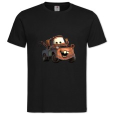 Футболка з принтом Тачки Стара Машина - 2XL чорна