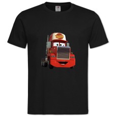 Футболка з принтом Тачки Великий Червона Машина - 2XL чорна