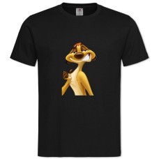 TTimon And Pumbaa Timon Face -shirt with Print Timon And Pumbaa Timon Face - 2XL black