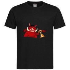 TTimon And Pumbaa Heroes -shirt with Print Timon And Pumbaa Heroes - 2XL black