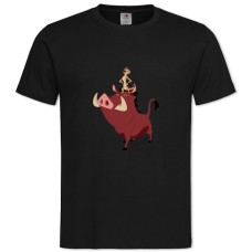 TTimon And Pumbaa Main Heroes -shirt with Print Timon And Pumbaa Main Heroes - 2XL black