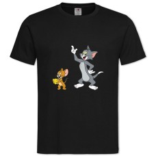 TTom And Jerry Heroes -shirt with Print Tom And Jerry Heroes - 2XL black