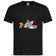 TTom And Jerry Main Heroes -shirt with Print Tom And Jerry Main Heroes - 2XL black