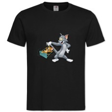 TTom And Jerry Funny Heroes -shirt with Print Tom And Jerry Funny Heroes - 2XL black