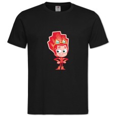 Футболка с принтом Фиксики Файер - 2XL черная