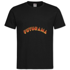 Футболка з принтом Футурама Логотип - 2XL чорна