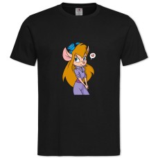 Футболка с принтом Чип И Дейл Гайка - 2XL черная