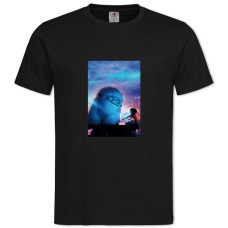 Футболка с принтом Эверест Закат - 2XL черная