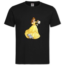 Футболка с принтом Дисней Белла - 2XL черная