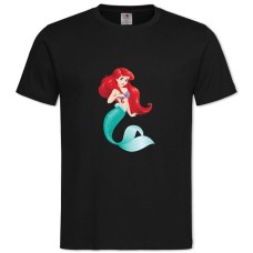 Футболка с принтом Дисней Ариэль - 2XL черная
