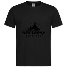 Футболка с принтом Дисней Логотип - 2XL черная
