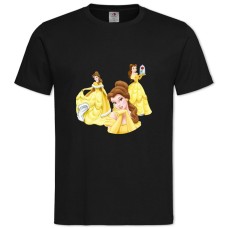 Футболка с принтом Дисней Белла Принцесса - 2XL черная