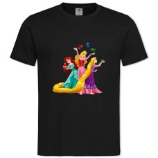 Футболка с принтом Дисней Прикольная Принцесса - 2XL черная