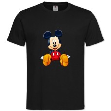 Футболка с принтом Дисней Микки Маус - 2XL черная
