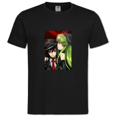 TCode Geass Cc With Prince -shirt with Print Code Geass Cc With Prince - 2XL black