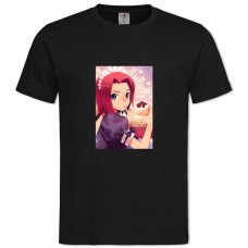 TCode Geass Kallen Stadtfeld With Sweets -shirt with Print Code Geass Kallen Stadtfeld With Sweets - 2XL black