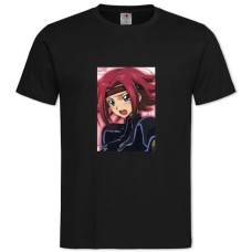 TCode Geass Kallen Stadtfeld -shirt with Print Code Geass Kallen Stadtfeld - 2XL black