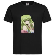 TCode Geass Cc Girl -shirt with Print Code Geass Cc Girl - 2XL black