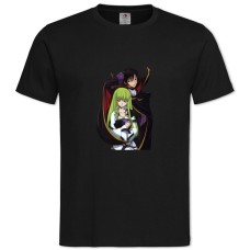 TCode Geass Cc With Black Prince -shirt with Print Code Geass Cc With Black Prince - 2XL black