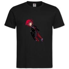 TCode Geass Kallen Hero Girl -shirt with Print Code Geass Kallen Hero Girl - 2XL black