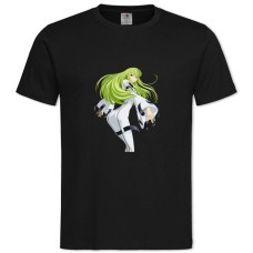 TCode Geass C2 Hero Girl -shirt with Print Code Geass C2 Hero Girl - 2XL black