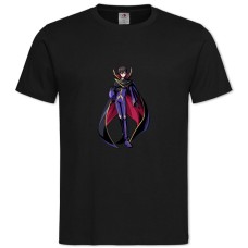TCode Geass Lelouch Lamperouge Prince -shirt with Print Code Geass Lelouch Lamperouge Prince - 2XL black