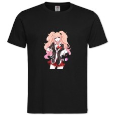 TDanganronpa Junko Enoshima Hero -shirt with Print Danganronpa Junko Enoshima Hero - 2XL black