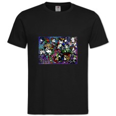 TDanganronpa Art -shirt with Print Danganronpa Art - 2XL black