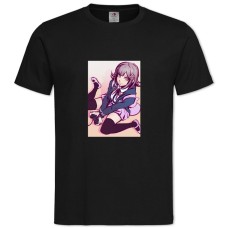 TDanganronpa Cute Art Game Version -shirt with Print Danganronpa Cute Art Game Version - 2XL black